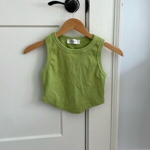 Light green crop top